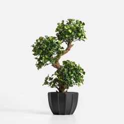 Sztuczne drzewko bonsai w czarnej doniczce 32 cm