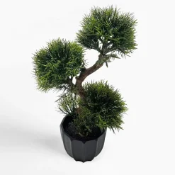 Sztuczne drzewko bonsai w czarnej doniczce 32 cm