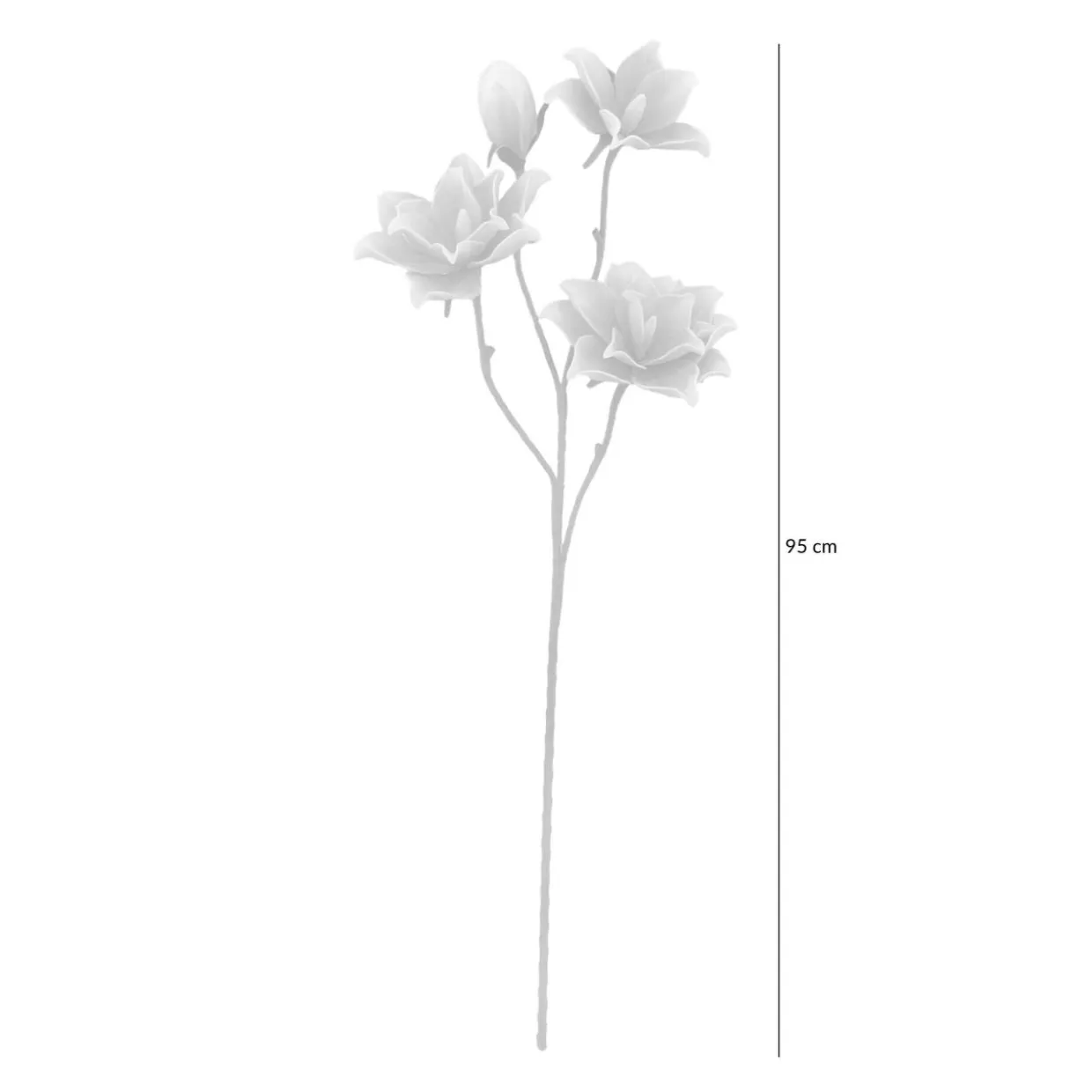 Sztuczny kwiat biały 95 cm