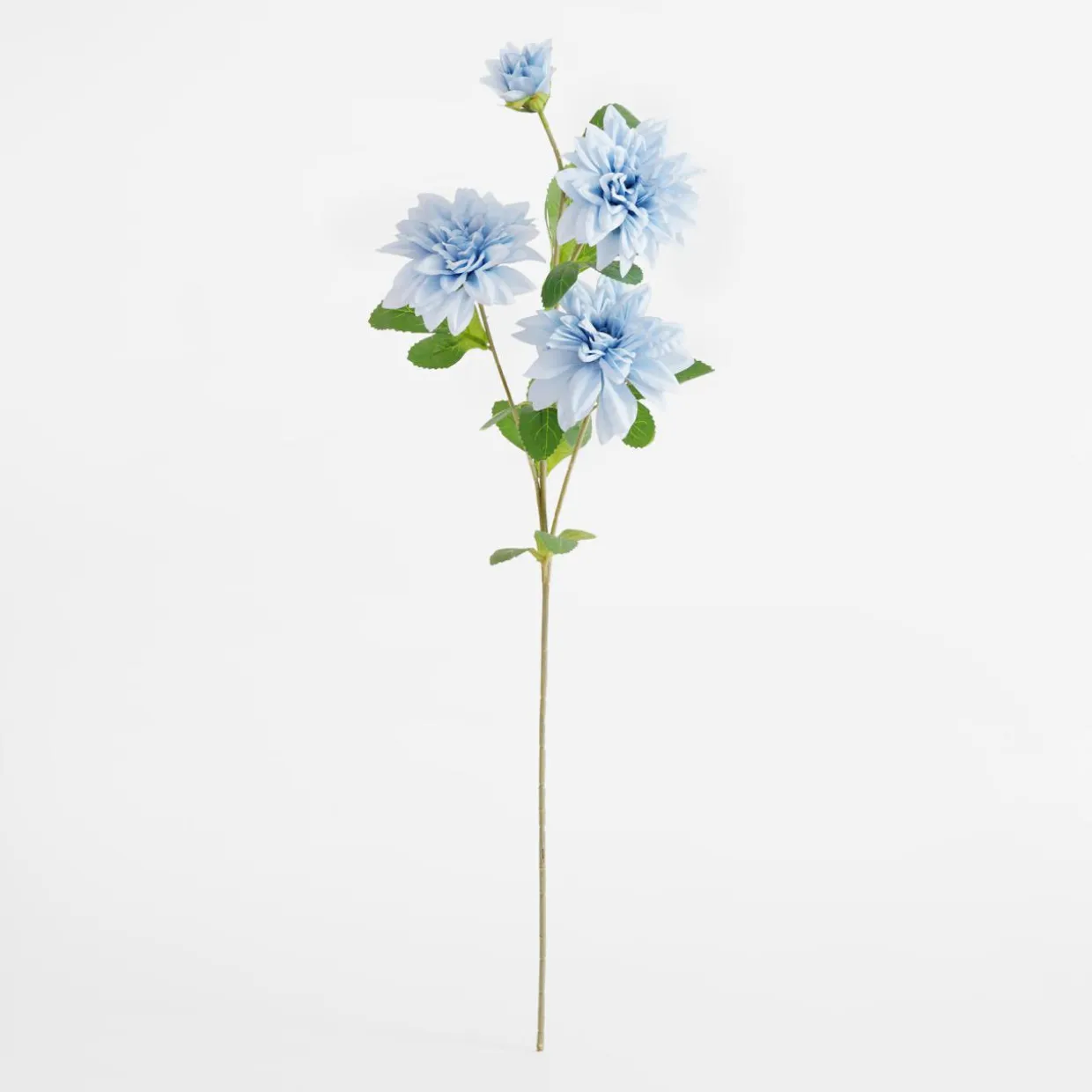 Sztuczny kwiat dalia niebieski 70 cm