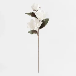 Sztuczny kwiat magnolia biały 103 cm