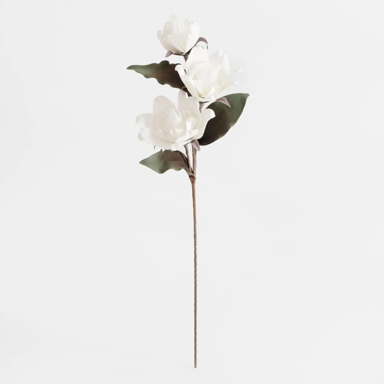 Sztuczny kwiat magnolia biały 103 cm