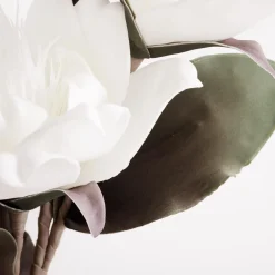 Sztuczny kwiat magnolia biały 103 cm