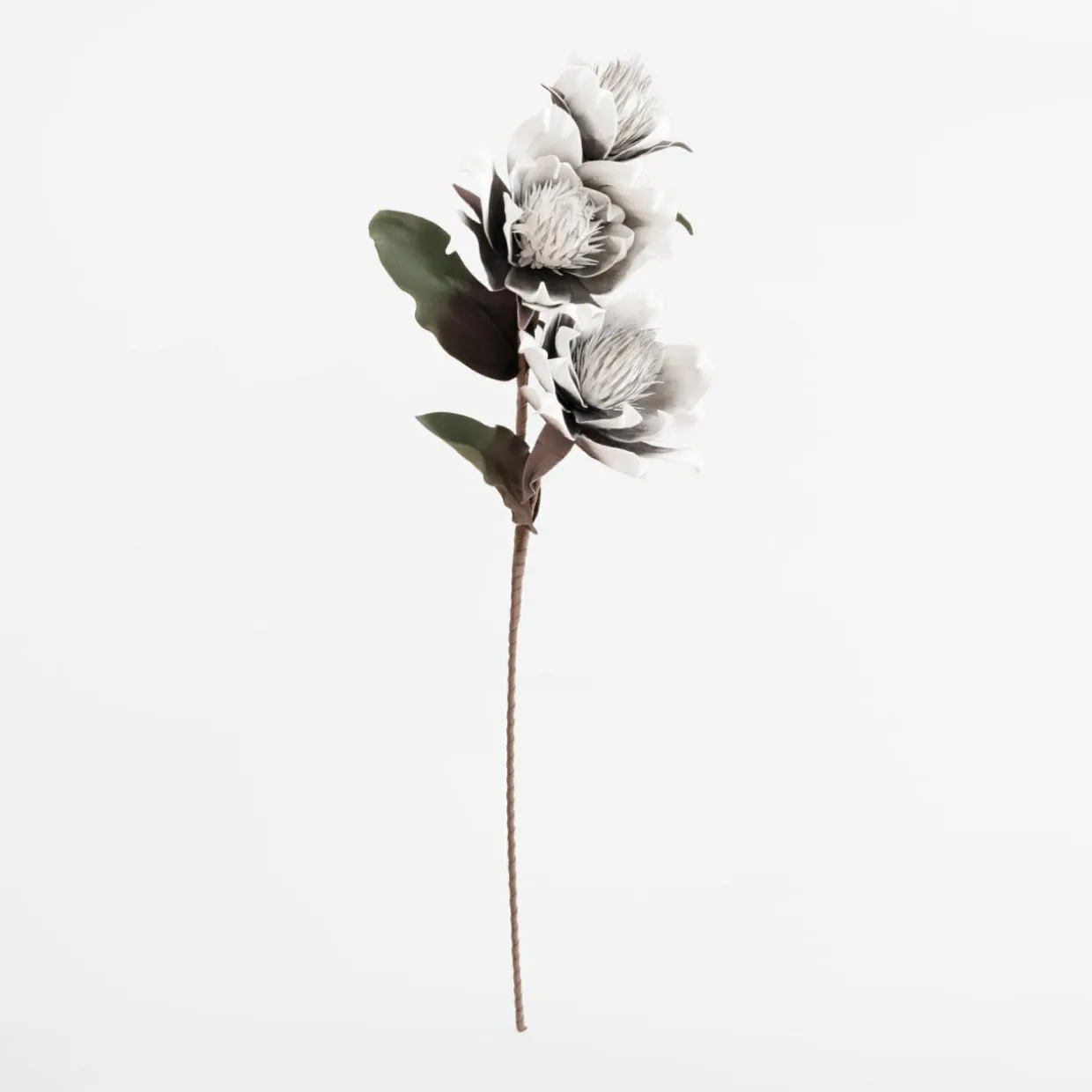 Sztuczny kwiat magnolia szary 103 cm