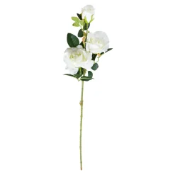 Sztuczny kwiat róża biała 85 cm
