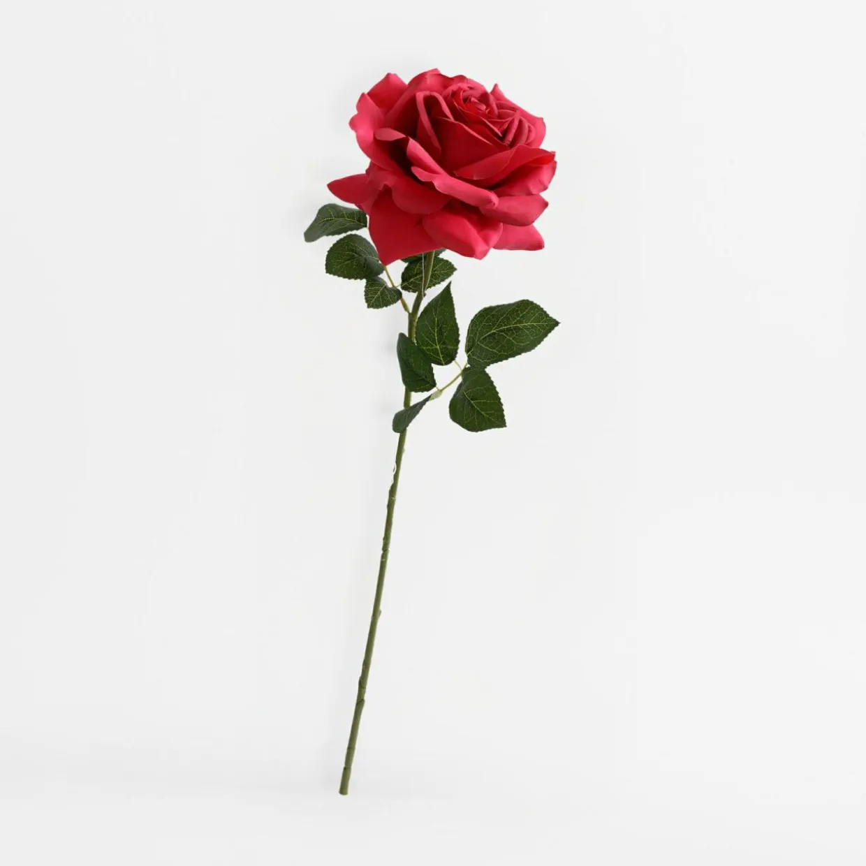 Sztuczny kwiat RÓŻA bordowa 53 cm