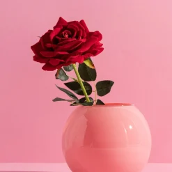 Sztuczny kwiat RÓŻA bordowa 53 cm