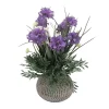 Sztuczny kwiat w doniczce fioletowy 35 cm