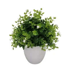 Sztuczny kwiat w doniczce biały 30 cm