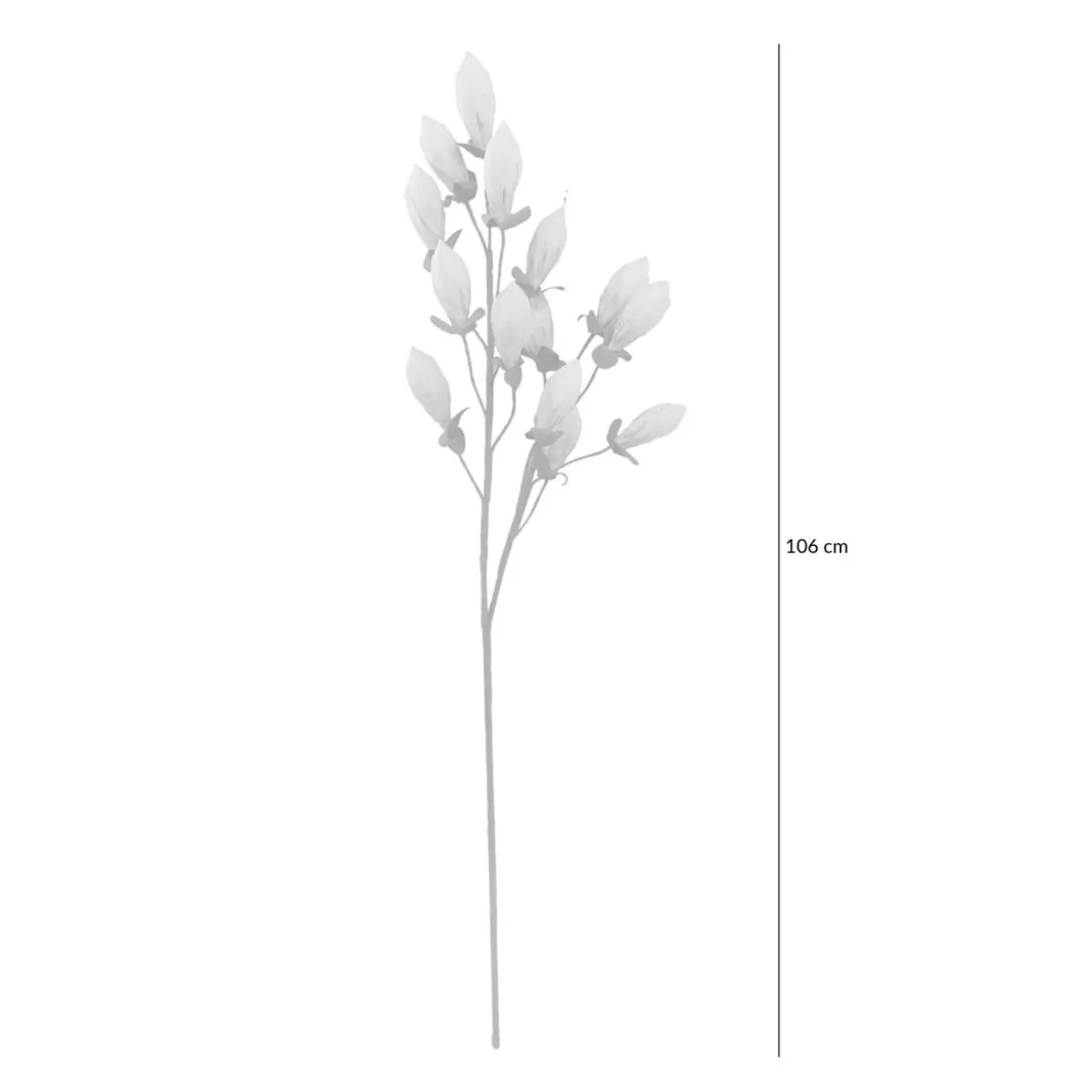 Sztuczny kwiat z pąkami kremowy 106 cm