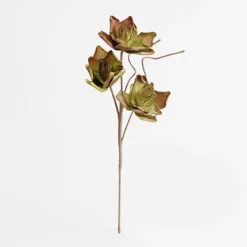 Sztuczny kwiat zieleń brąz 70 cm