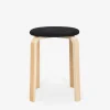 Taboret tapicerowany CETON czarny