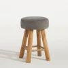 Taboret tapicerowany szary TROPICOSI