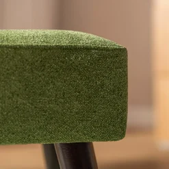 Taboret tapicerowany zielony TRINKETY