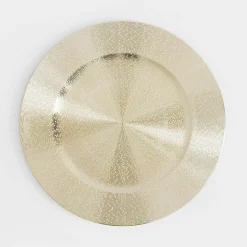 Talerz dekoracyjny podtalerz złoty 33 cm