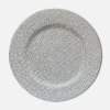 Talerz dekoracyjny srebrny 33 cm
