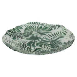 Talerz dekoracyjny tropikalne liście 28 cm MIX