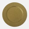 Talerz dekoracyjny złoty 33 cm