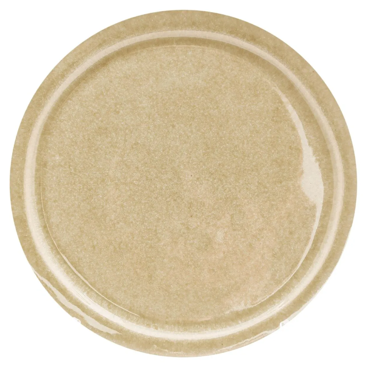Talerz deserowy ceramiczny kremowy GLACIAR 21 cm
