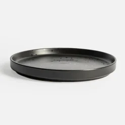 Talerz deserowy czarny CARBONO 20 cm