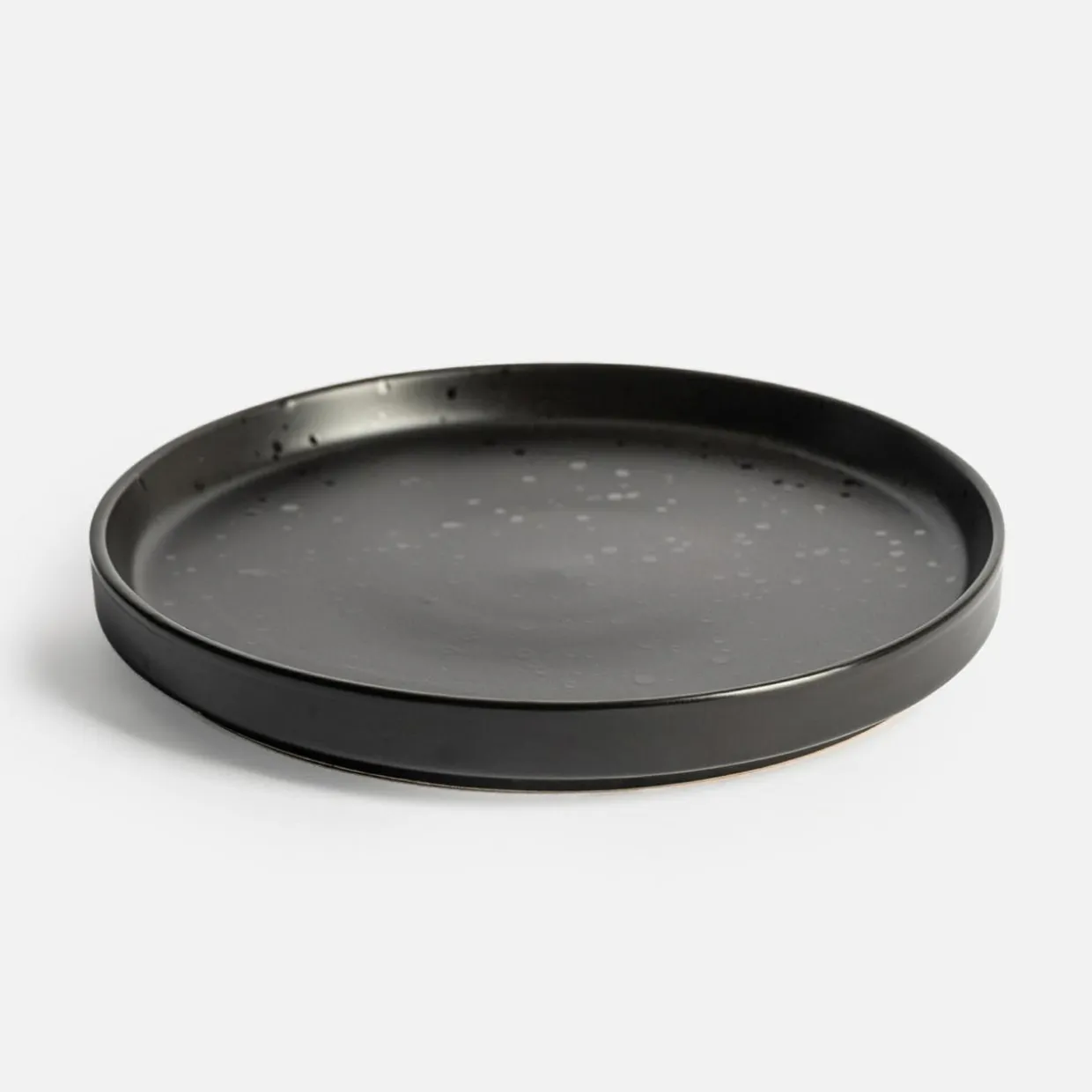 Talerz deserowy czarny CARBONO 20 cm