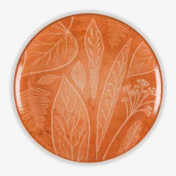 Talerz deserowy pomarańczowy CZTERY PORY ROKU 20,5 cm
