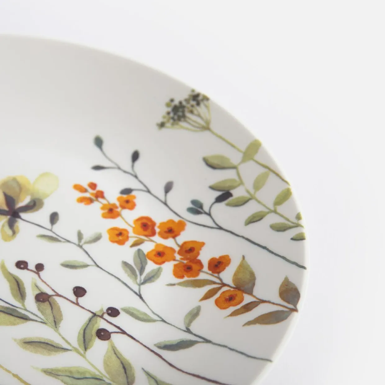 Talerz deserowy porcelanowy wiosenne kwiaty 20 cm