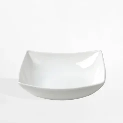 Talerz głęboki kwadratowy biały NELI 25x19,5 cm