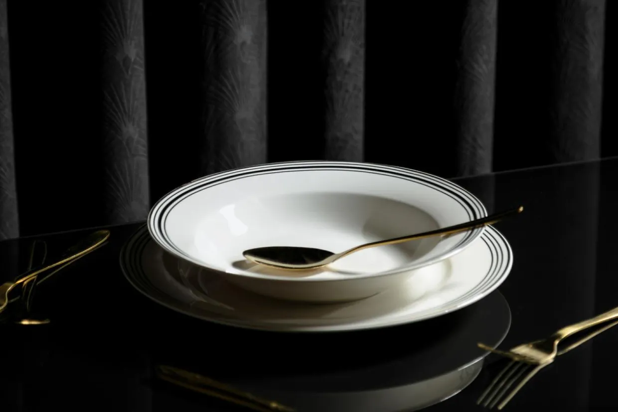 Talerz głęboki porcelanowy ART DECO 23 cm