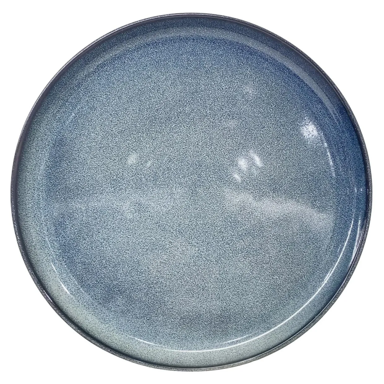 Talerz obiadowy ceramiczny niebieski BALTIC 27 cm