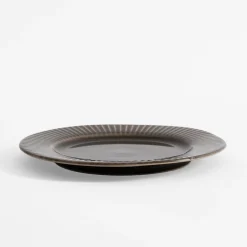 Talerz obiadowy ceramiczny szary RALPH 27 cm