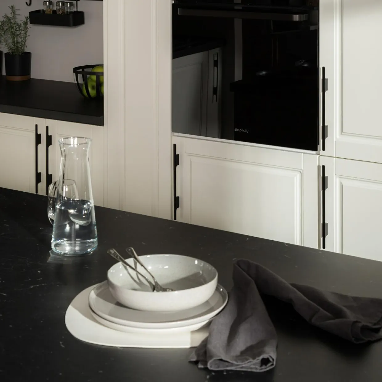 Talerz obiadowy GRANITE szary porcelana Bogucice 26,5 cm