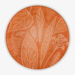 Talerz obiadowy pomarańczowy CZTERY PORY ROKU 27 cm