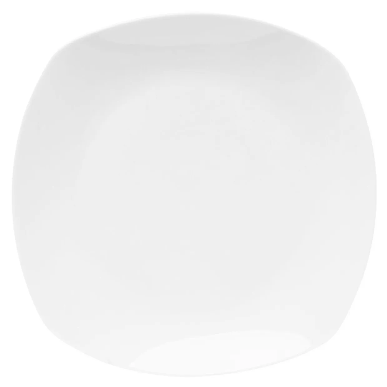 Talerz obiadowy porcelanowy QUADRO biały 26,7x25 cm