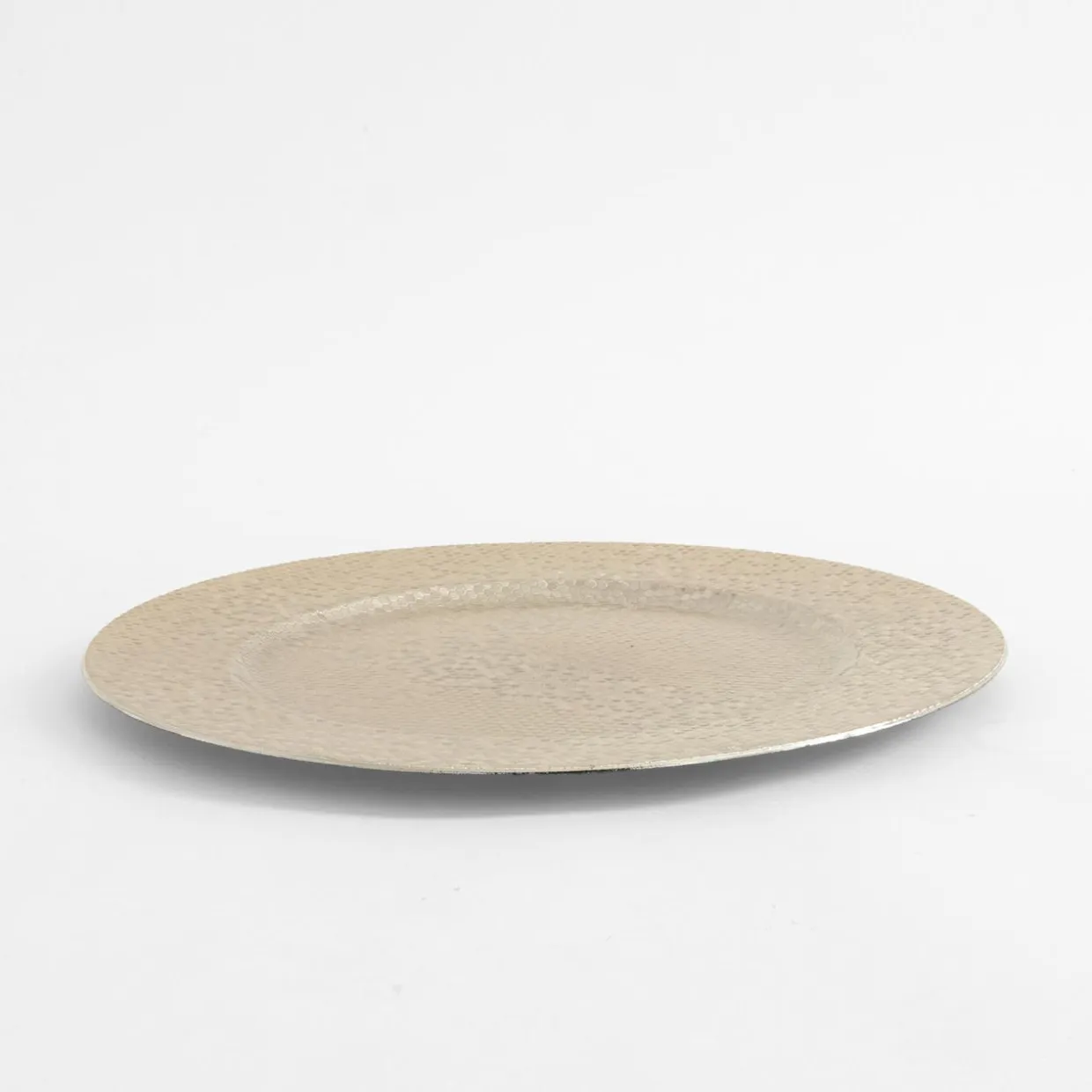 Talerz ozdobny podtalerz srebrny 33 cm