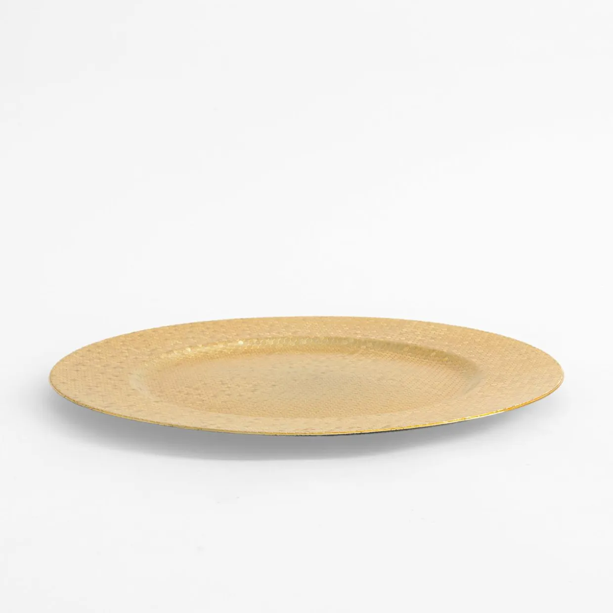 Talerz ozdobny podtalerz złoty 33 cm