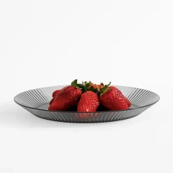 Talerz plastikowy szary 23 cm