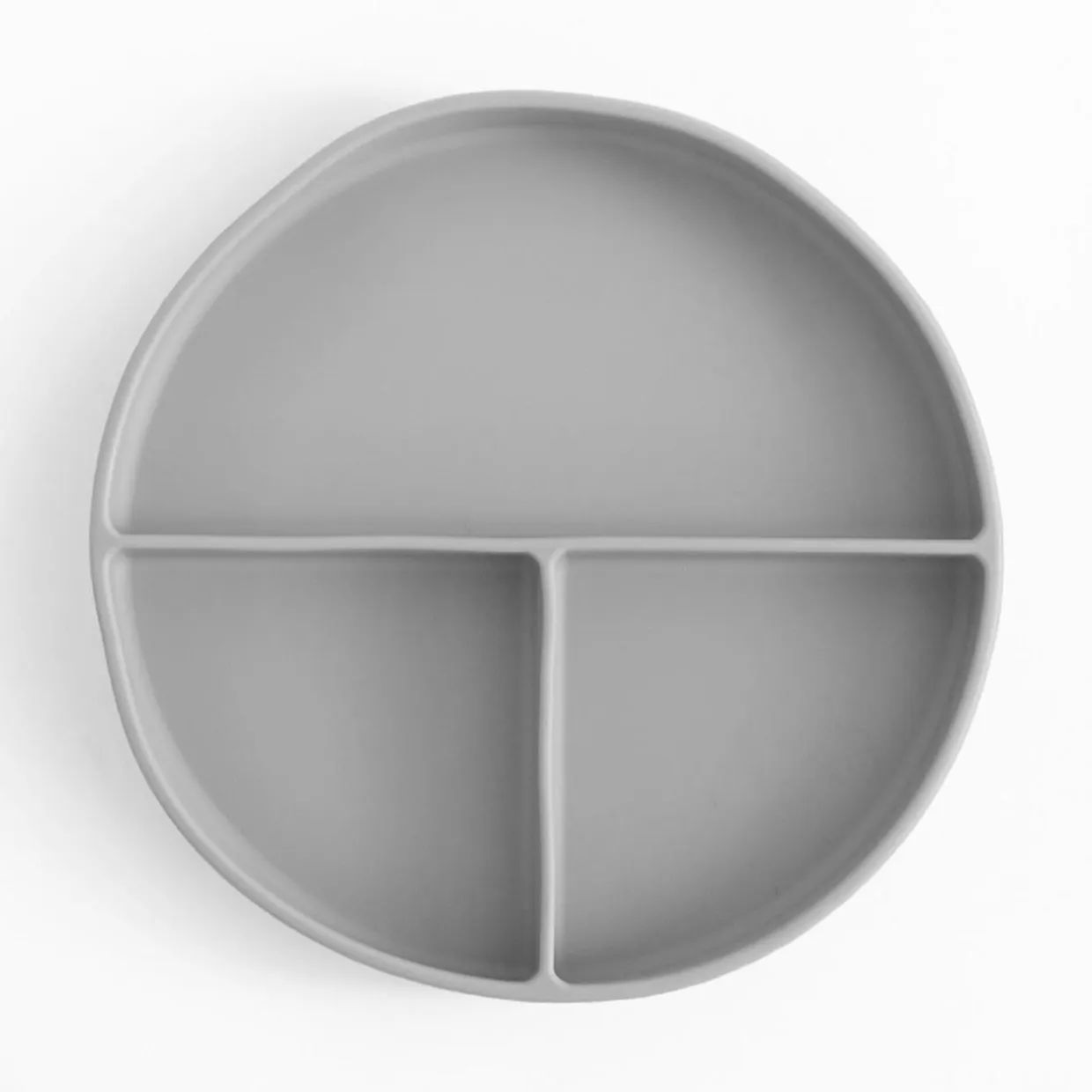 Talerz silikonowy z 3 komorami 20,5 CM MIX