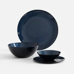 Talerz szklany granatowy 21 cm
