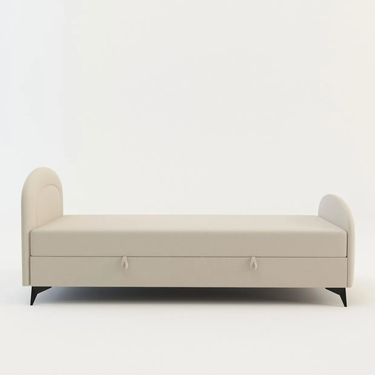 Tapczan młodzieżowy beżowy PING 90x200 cm