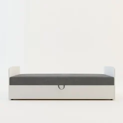 Tapczan młodzieżowy szary STAŚ 90x200 cm