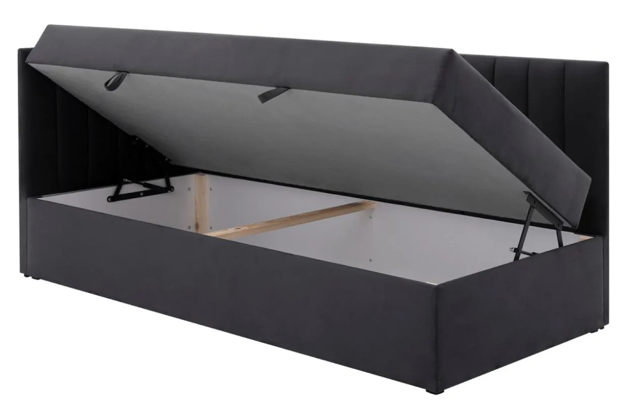 Tapczan narożny tapicerowany KLAUS 90x200 lewy