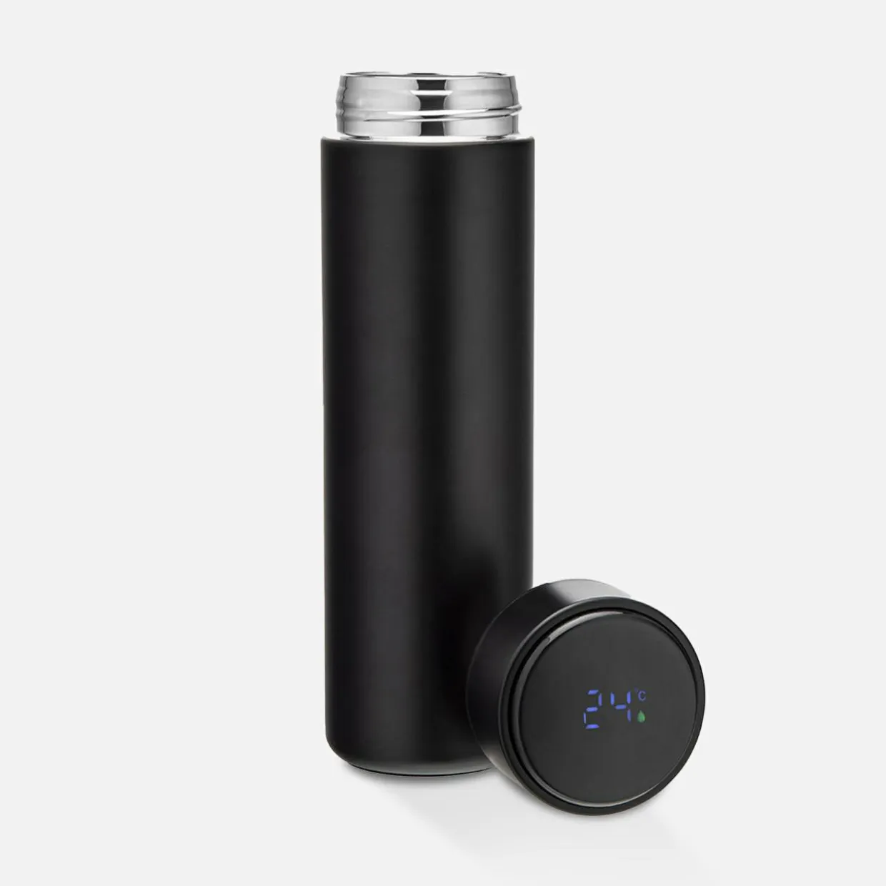 Termos z wyświetlaczem LED czarny 500 ml