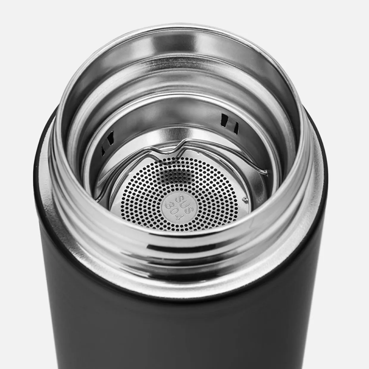 Termos z wyświetlaczem LED czarny 500 ml