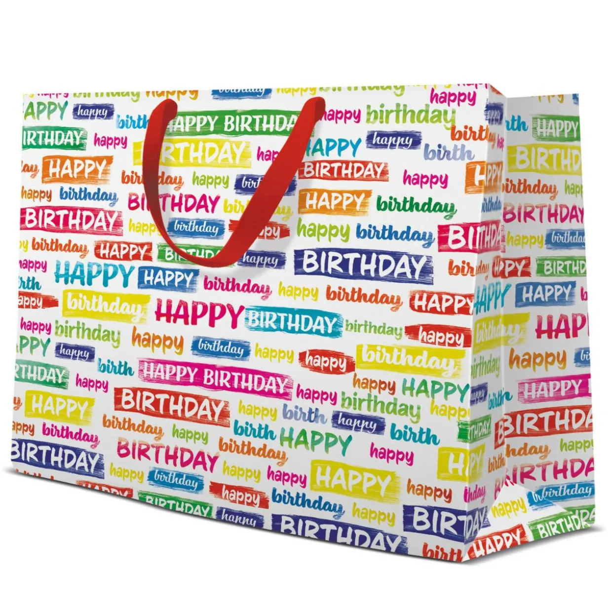 Torba prezentowa BIRTHDAY WISHES HORIZONTAL 33,5x26,5 cm