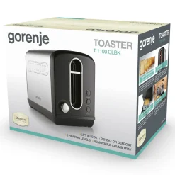 Toster GORENJE CLASSICO czarno-srebrny T1100CLBK