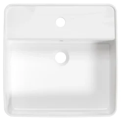 Umywalka ceramiczna nablatowa biała SQUERE 42 cm