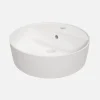 Umywalka ceramiczna nablatowa biała ROUND 42 cm