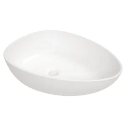 Umywalka ceramiczna nablatowa biała ALPINIA 47 cm