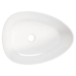 Umywalka ceramiczna nablatowa biała ALPINIA 47 cm